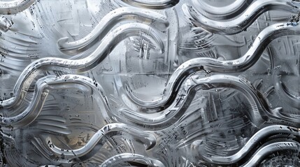 Silver Embossed Tin Plate Texture Background