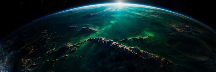 Deep Space Stunning Wallpaper Background, science astronomy Alien Planet