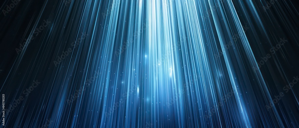 Poster abstract lines form a captivating gradient blue background, delivering a strong visual impact with i