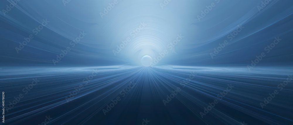 Poster abstract lines form a captivating gradient blue background, delivering a strong visual impact with i