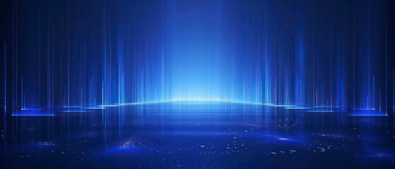 Abstract lines form a captivating gradient blue background, delivering a strong visual impact with its dynamic energy