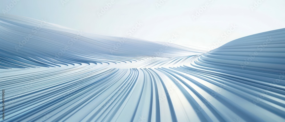Poster abstract lines form a captivating gradient blue background, delivering a strong visual impact with i