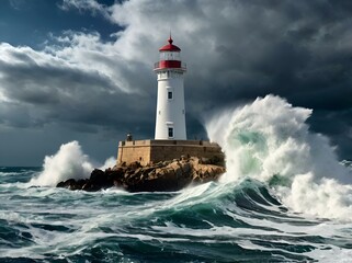 lighthouse on the coast of state