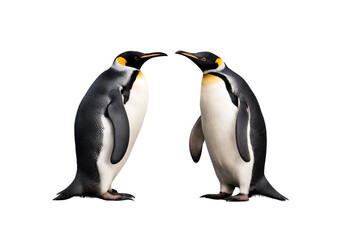 Fototapeta premium Penguin isolated on transparent background cutout
