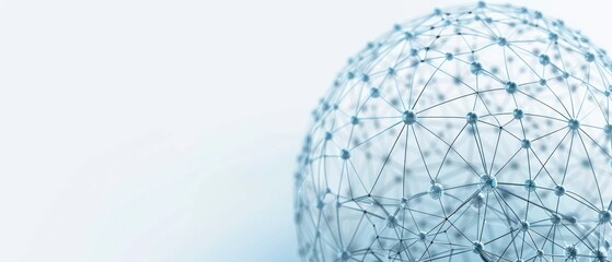 spheres intricately linked, symbolizing connectivity and advancing scientific and technological frontiers