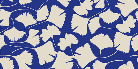 Modern floral print. Seamless pattern. Hand drawn style.
