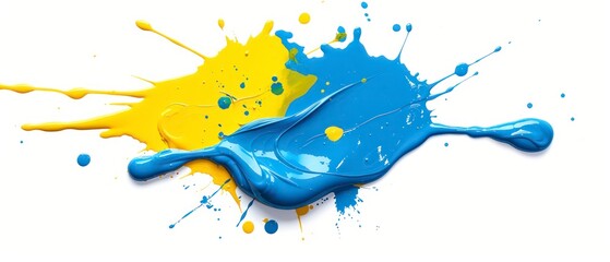 colorful drop of paint splashes, creating a miniature explosion of vibrant hues
