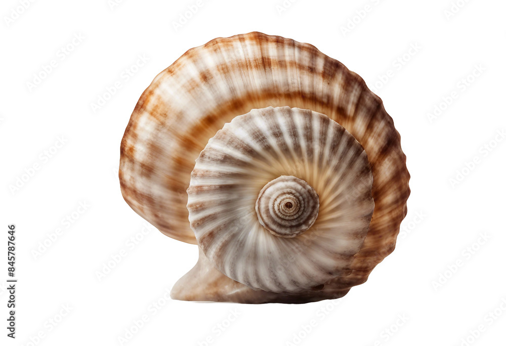 Poster seashell isolated on transparent background cutout