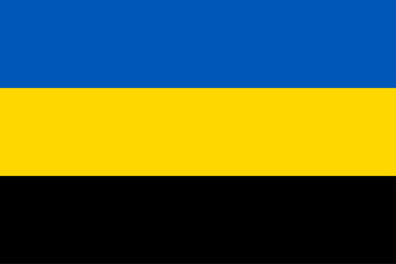 Flag of Belgorod people's republic. Unrecognized republic in russia-Ukrainian war