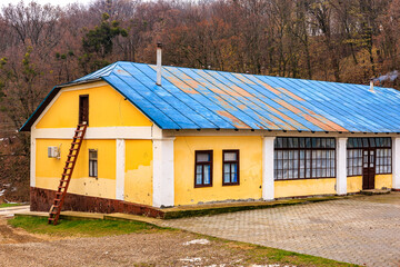 Obraz premium Hincu Monastery in the Republic of Moldova. Background with selective focus and copy space