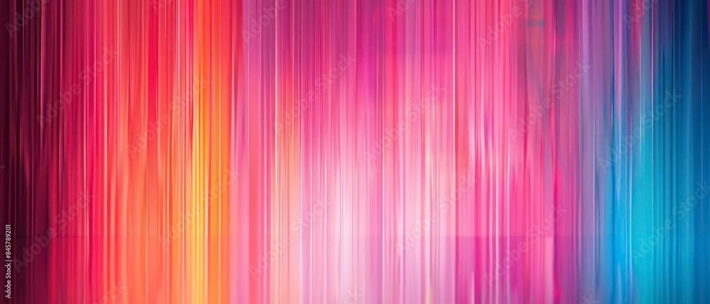 Poster gradient and complimentary colors with solid glitch patterns, holographic art