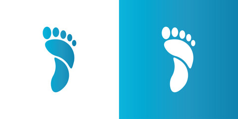 Abstrack foot care logo design. Premium Vector