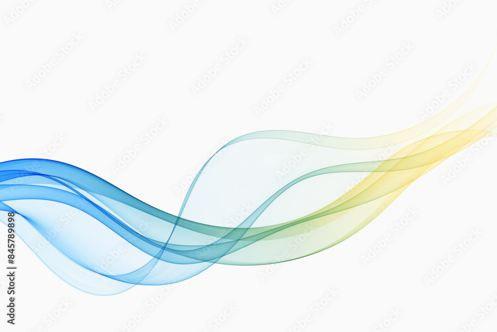 Canvas Prints curved lines in rainbow colors. abstract wavy wave flow.