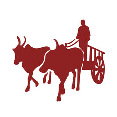Bullock cart icon © AmolXNova