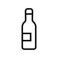 Glass Bottle Icon Perfect for Recycling and Beverage Illustrations