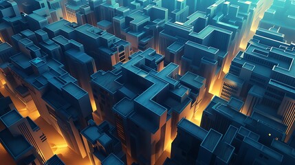 A labyrinthine cityscape representing the twists and turns of urban life and exploration