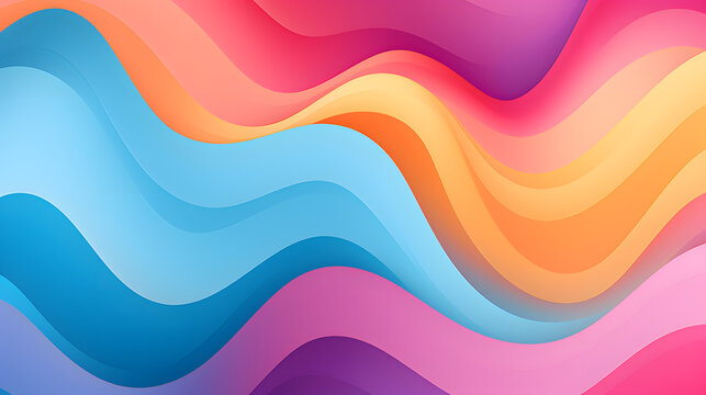 colorful basic wave shape wallpaper background, wallpaper waveshape background, background wallpaper