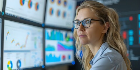 Analyzing Big Data Graphs A Female Senior Data Scientist's Perspective. Concept Data Analysis, Big Data, Graphs, Senior Data Scientist, Female Perspective