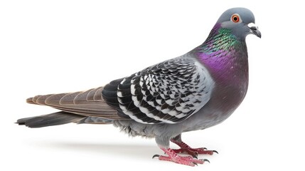 Naklejka premium pigeon isolated on white