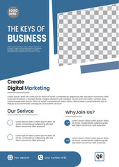 modern Flyer design template Business Flyer Layout with Colorful Accents 2