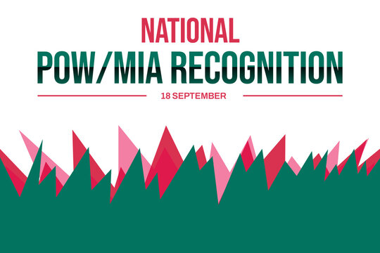 National POWMIA Recognition Day Commemorating the Service and Remembering Those Who Are Prisoners of War Missing in Action illustration