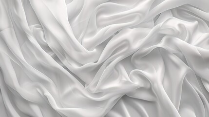Obraz premium white fabric texture background, crumpled fabric background