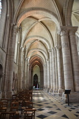 Fototapeta premium Nef de la cathédrale de Sens en Bourgogne. France