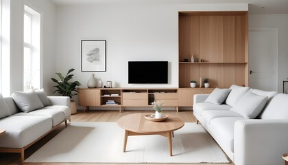 inimalist interior design style, futuristic home office, sleek furniture, state of the art technology