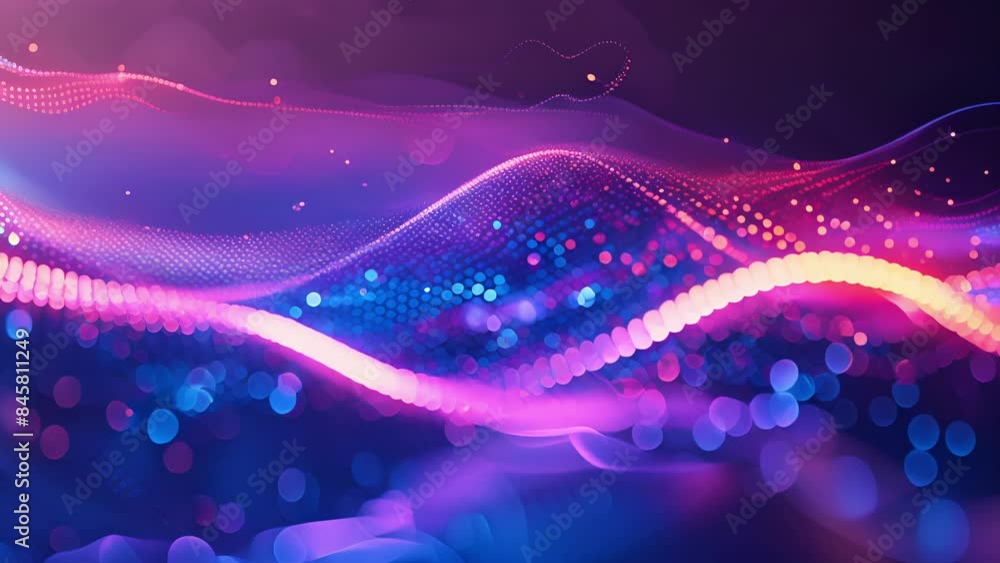 Poster the rhythm of financial progress is driven by the ebb and flow of the fintech wave bringing constant