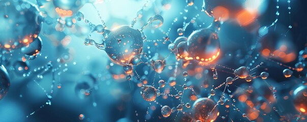 Nanotechnology Illustrate nanoscale machines and particles with abstract designs Use intricate patterns, metallic textures, and futuristic elements to convey the concept