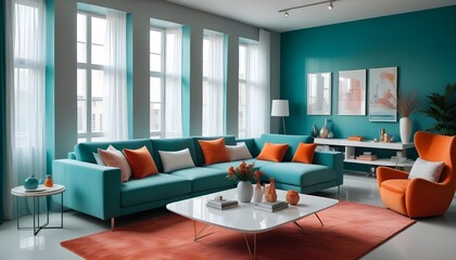 inimalist interior design style, futuristic home office, sleek furniture, state of the art technology