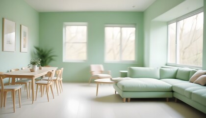 Fototapeta premium inimalist interior design style, futuristic home office, sleek furniture, state of the art technology