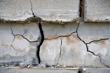 Crack in building s foundation