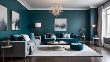 inimalist interior design style, futuristic home office, sleek furniture, state of the art technology