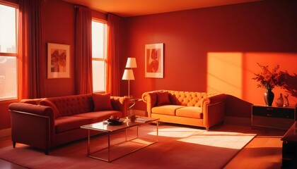 inimalist interior design style, futuristic home office, sleek furniture, state of the art technology