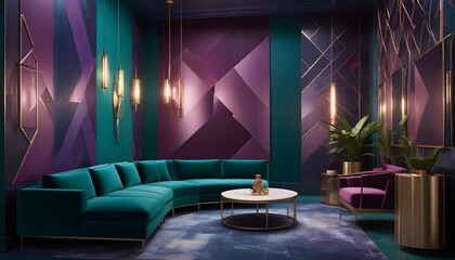 inimalist interior design style, futuristic home office, sleek furniture, state of the art technology