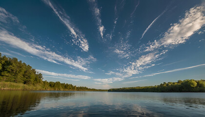 
lake in summer