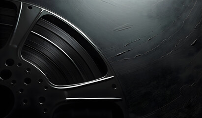 Cinematic reel on a white background