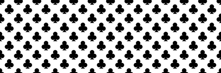 Fototapeta premium horizontal black club seamless design for pattern and background.