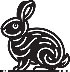 white rabbit cartoon