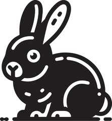 white rabbit cartoon