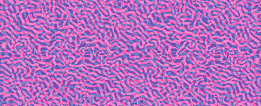 Coral Curls - Pink  Blue - Digital Papers I Seamless Fabric Pattern | Scrapbook Paper | Paper Set | Printable Designer Background