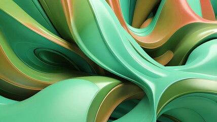 Abstract background with waves. Ai Ganarated.