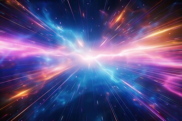 Naklejka premium Interstellar Velocity Vortex – A Journey Through Hyperspace