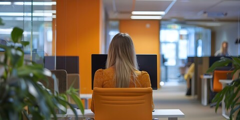 Adapting to Flexible Workspaces in Agile Environments. Concept Remote Work Trends, Agile Workspaces, Flexibility in Work, Work Environment Adaptation, New Work Expectations