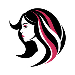 Vector template abstract logo for woman salons and shops