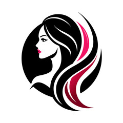 Vector template abstract logo for woman salons and shops