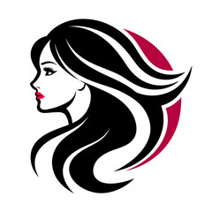 Vector template abstract logo for woman salons and shops