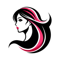 Vector template abstract logo for woman salons and shops