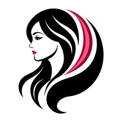 Vector template abstract logo for woman salons and shops